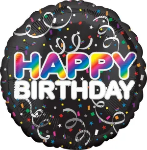 18" Happy Birthday Bold Mylar Balloon #133