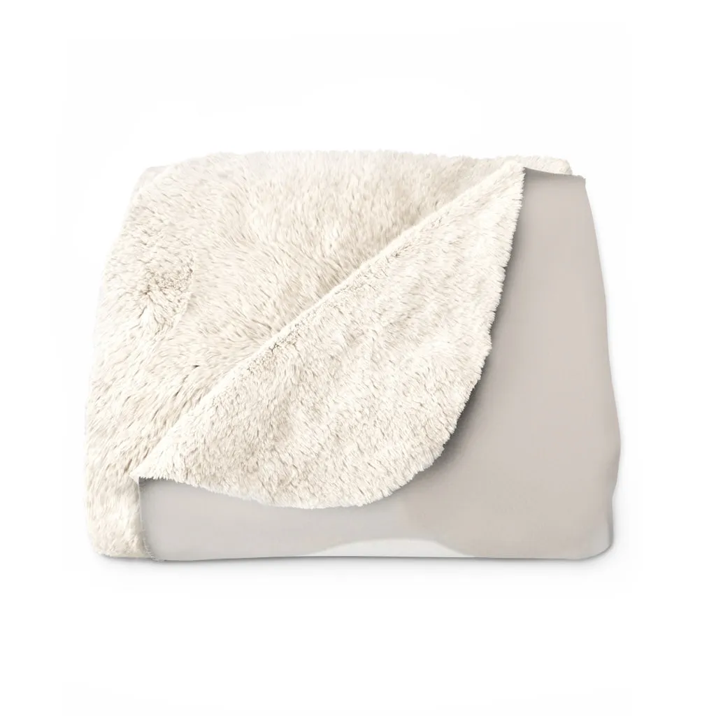 Abstract Comfy Blanket | White Blush Terracotta