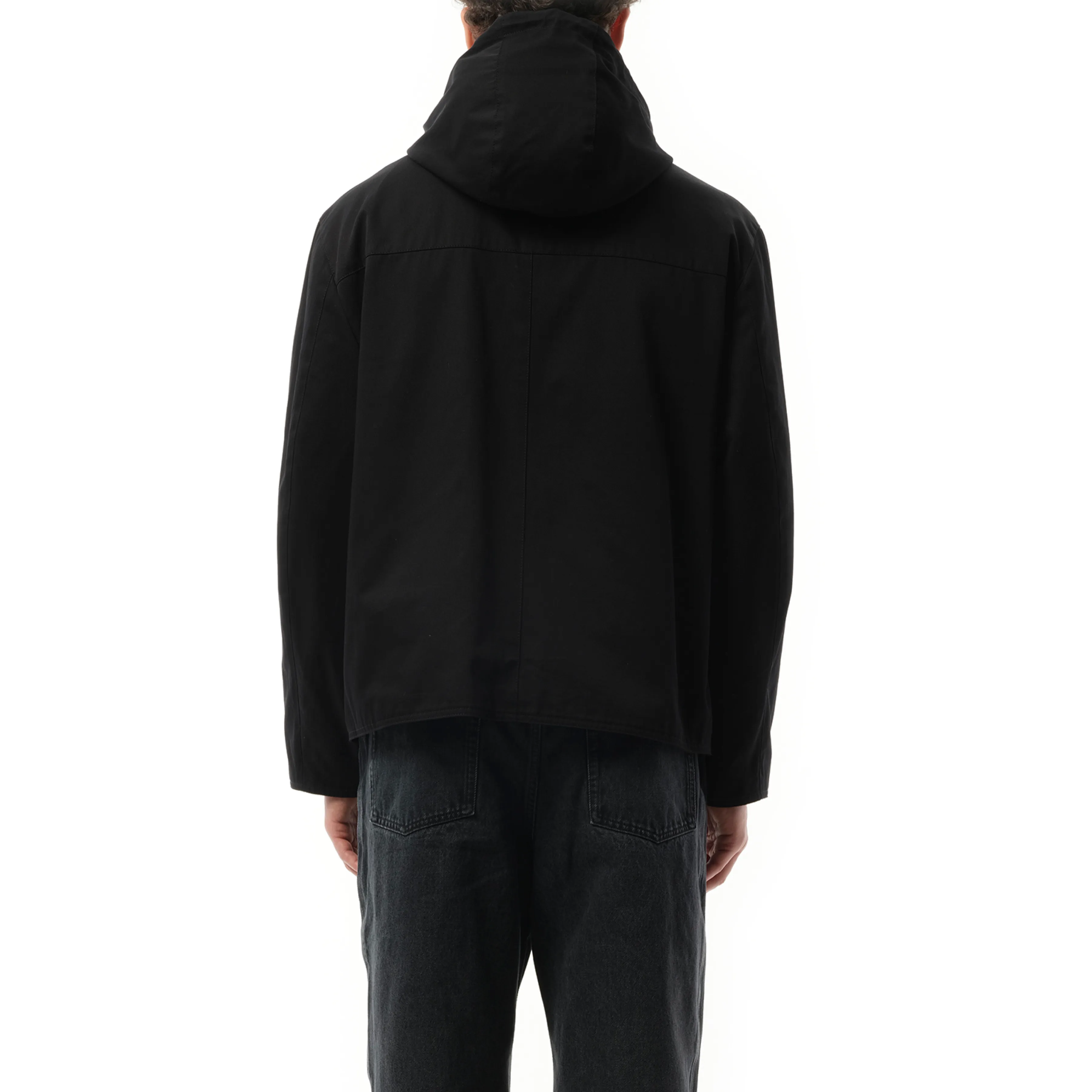 Anagram Patch Hooded Jacket in Black