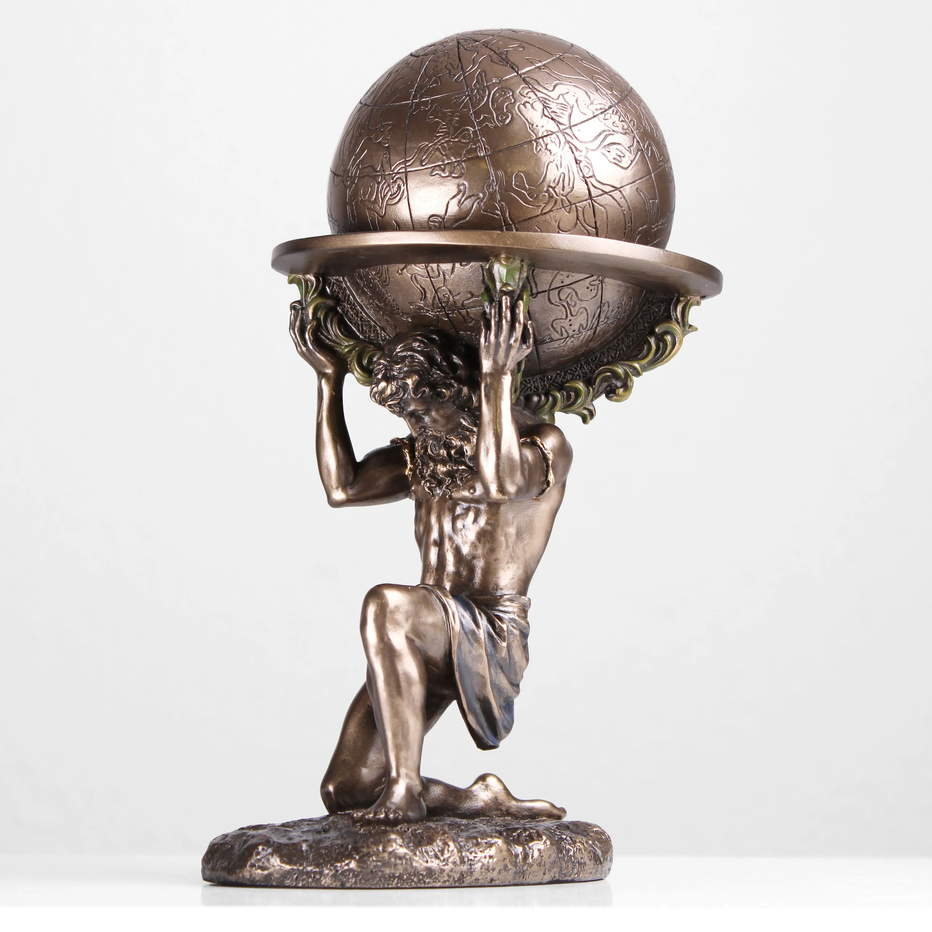 Atlas Statue (Cold Cast Bronze Sculpture)