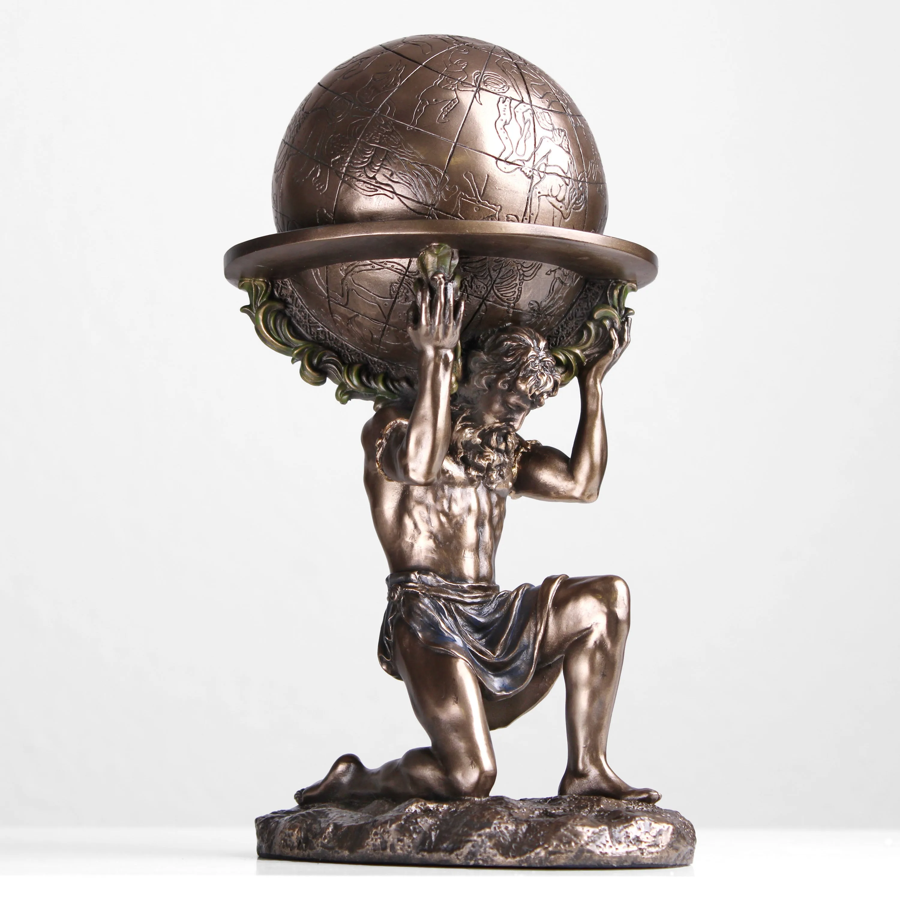 Atlas Statue (Cold Cast Bronze Sculpture)