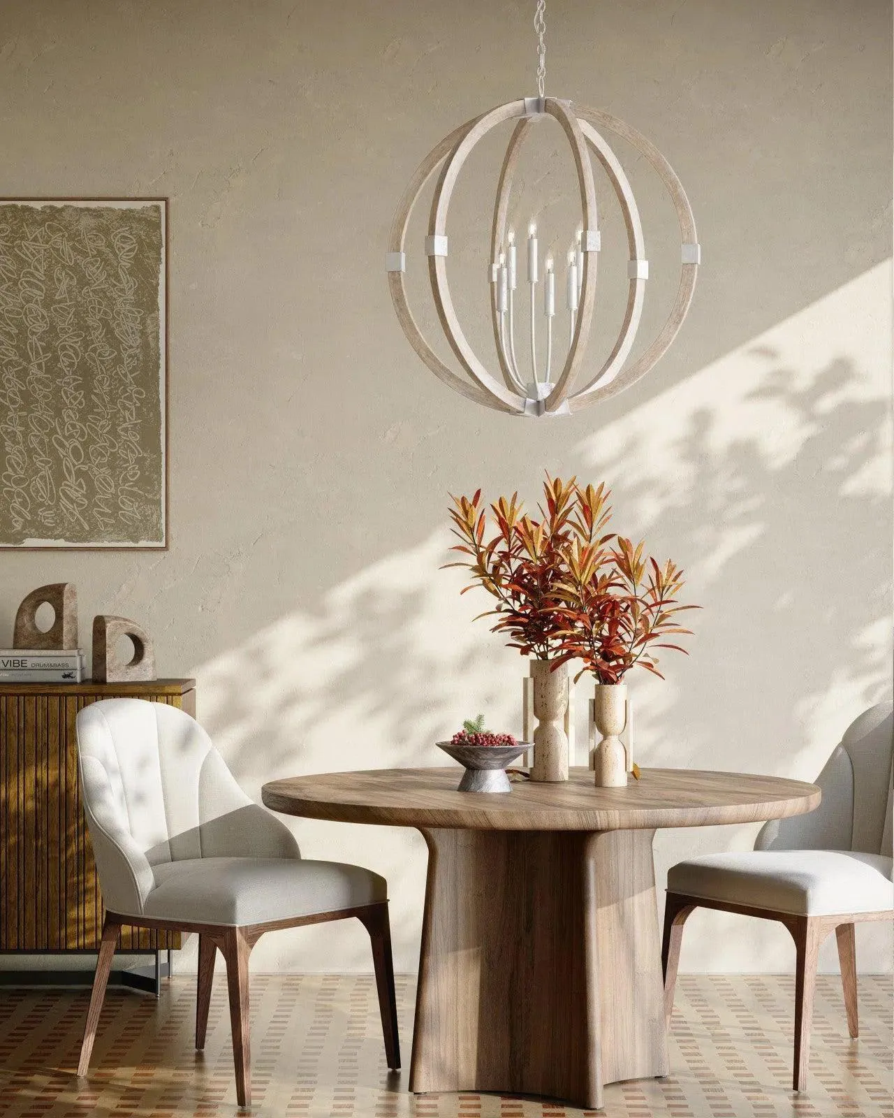 Bastian Sandstone Orb Chandelier