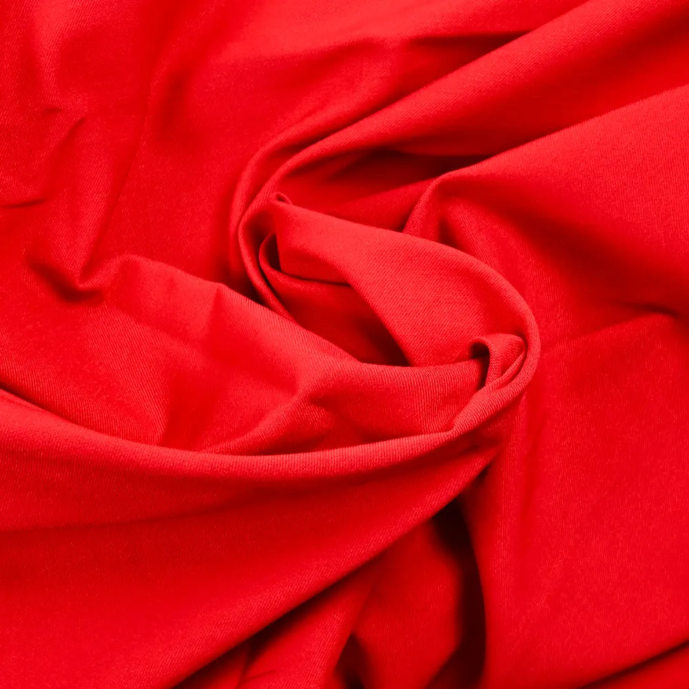 Bengaline polyester rouge