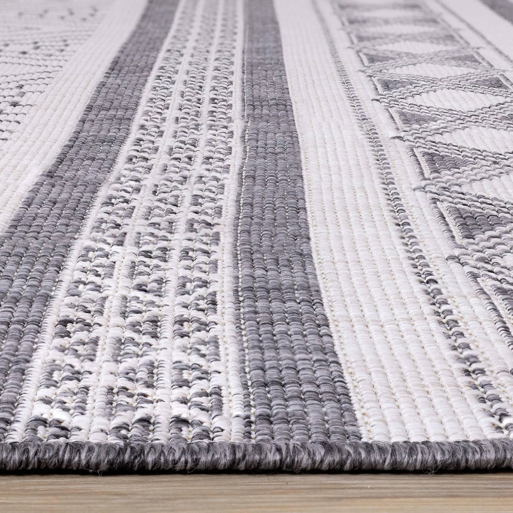 Bristol Grey Reversible Indoor / Outdoor Rug