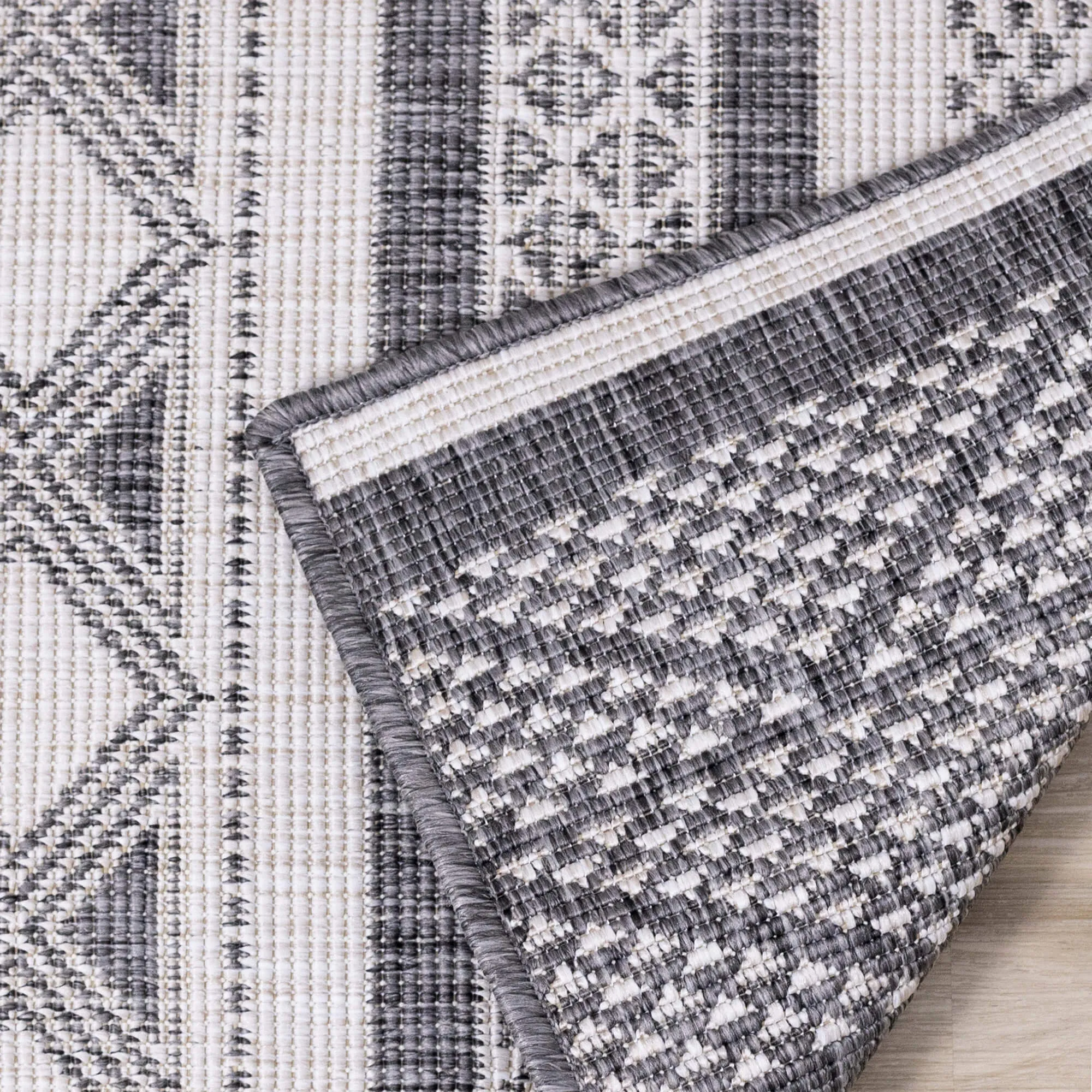 Bristol Grey Reversible Indoor / Outdoor Rug