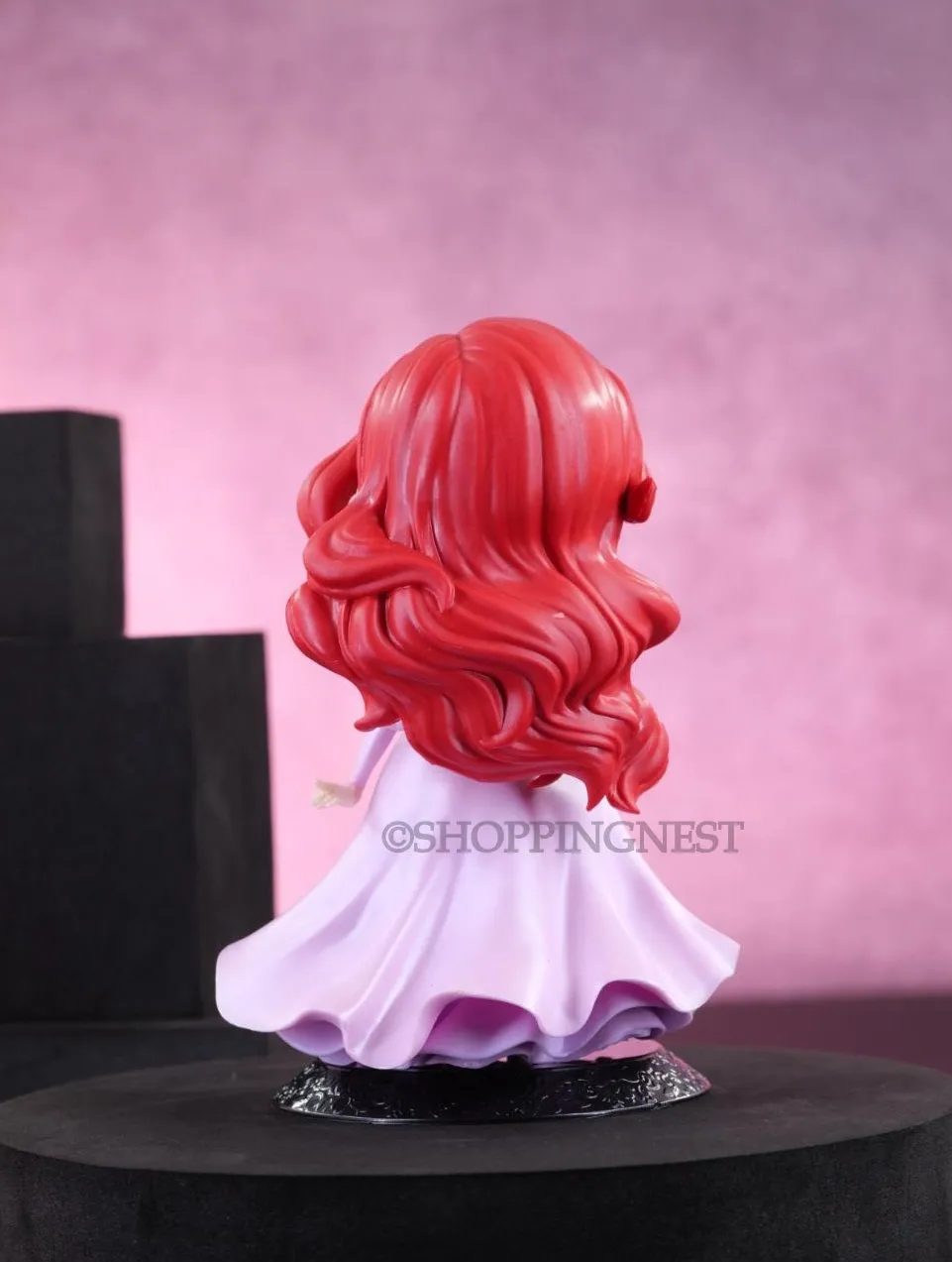 Cute Fancy Princess Ariel in Purple Gown Figure Figurine | 15 CMS |