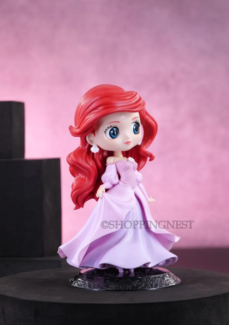 Cute Fancy Princess Ariel in Purple Gown Figure Figurine | 15 CMS |