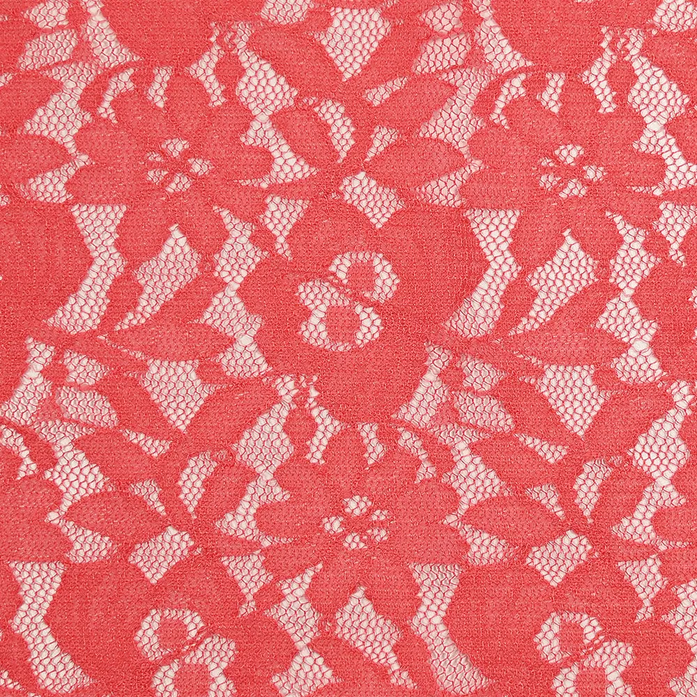 Dentelle polyester Sandrine corail