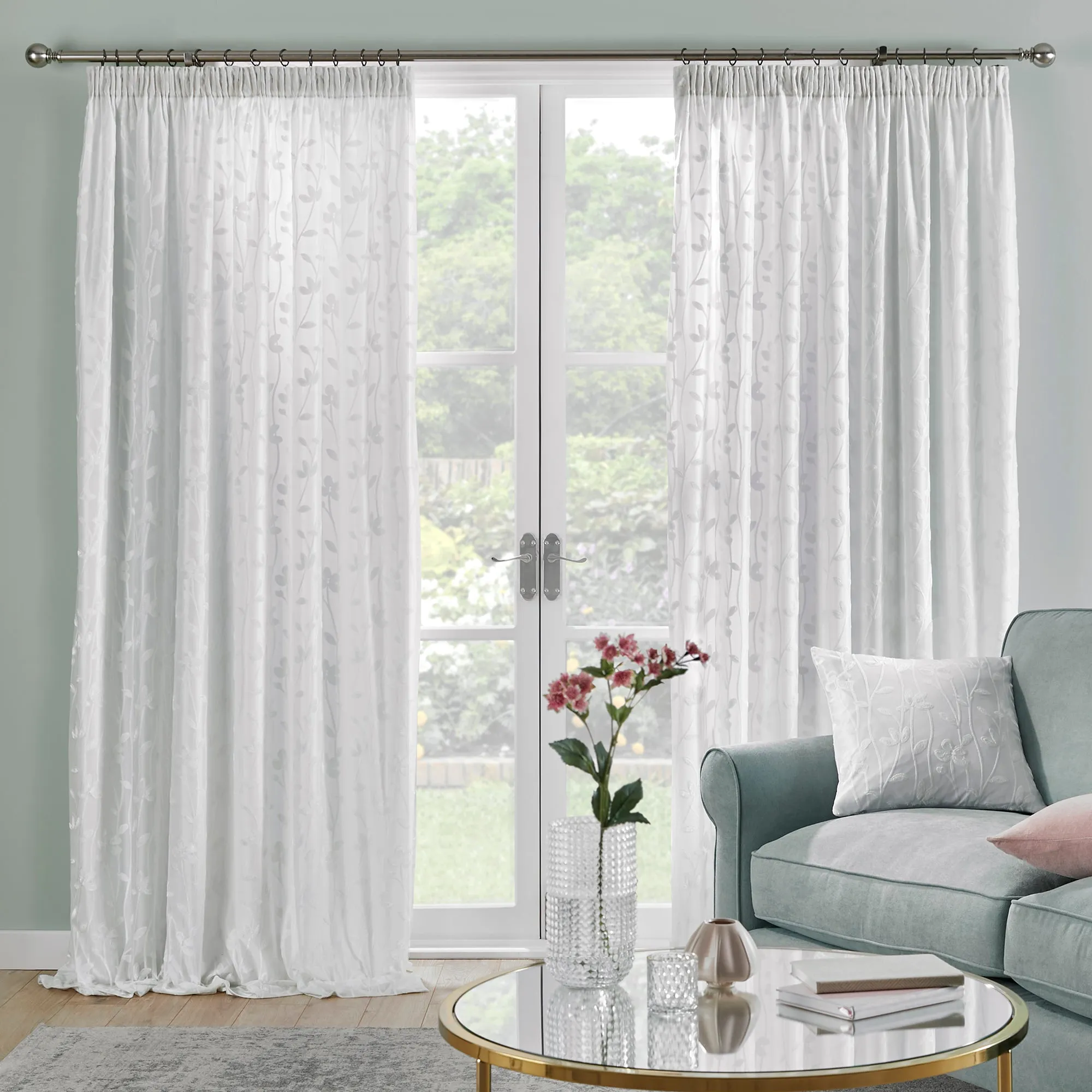 Dreams & Drapes Sophia Pencil Pleat Curtains  - Ivory