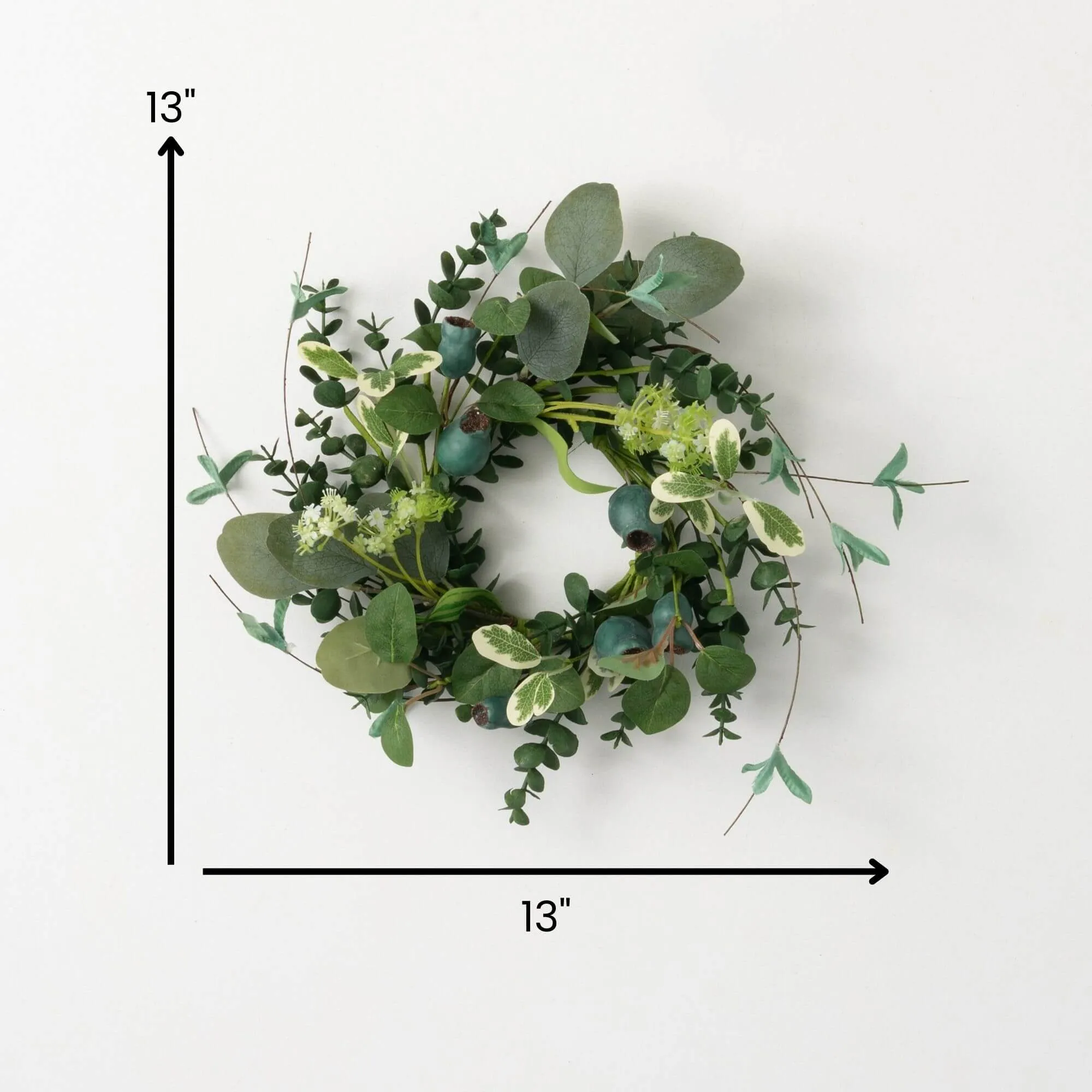 Green Pod Foliage Mini Wreath