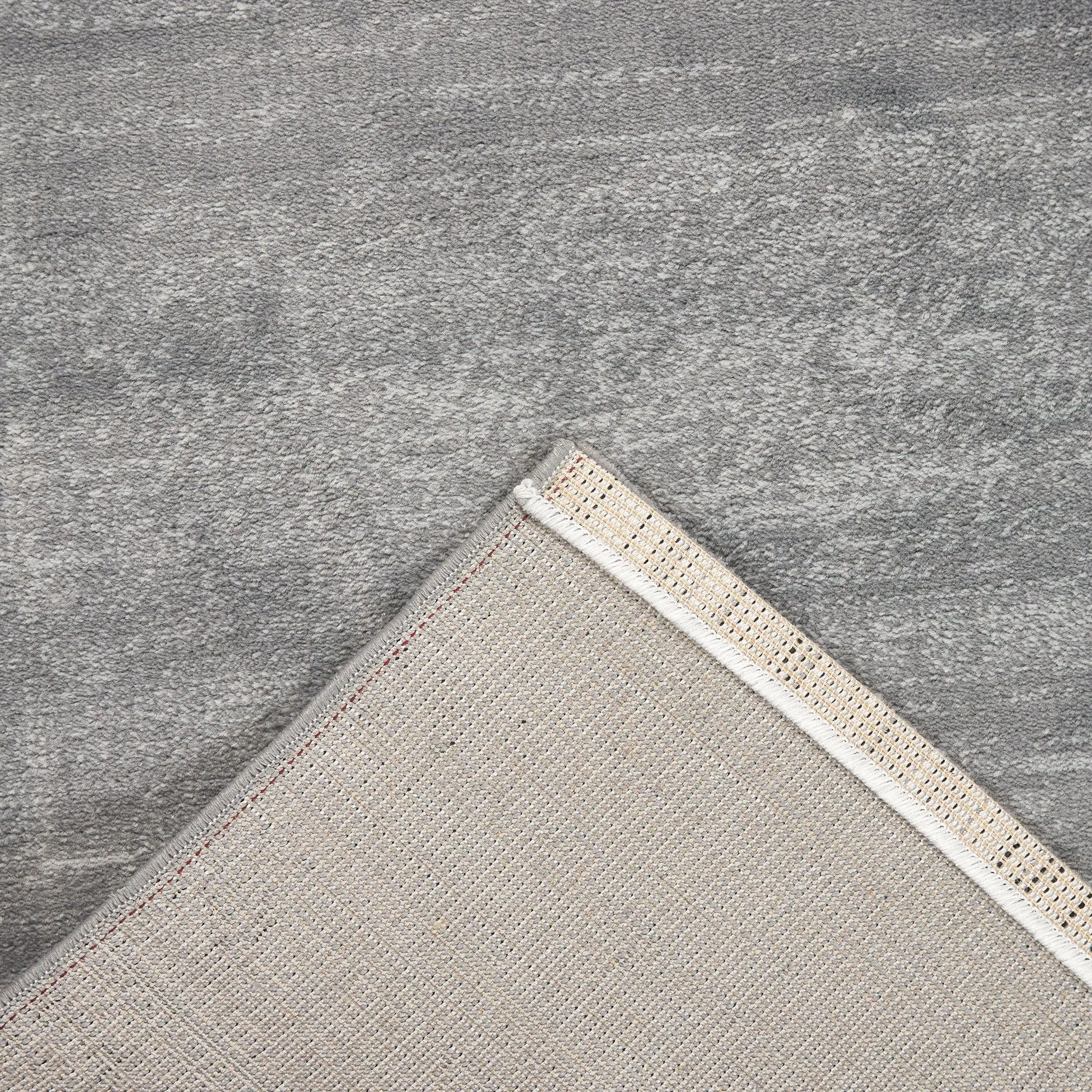 Grey Modern Distressed Rug - Plus