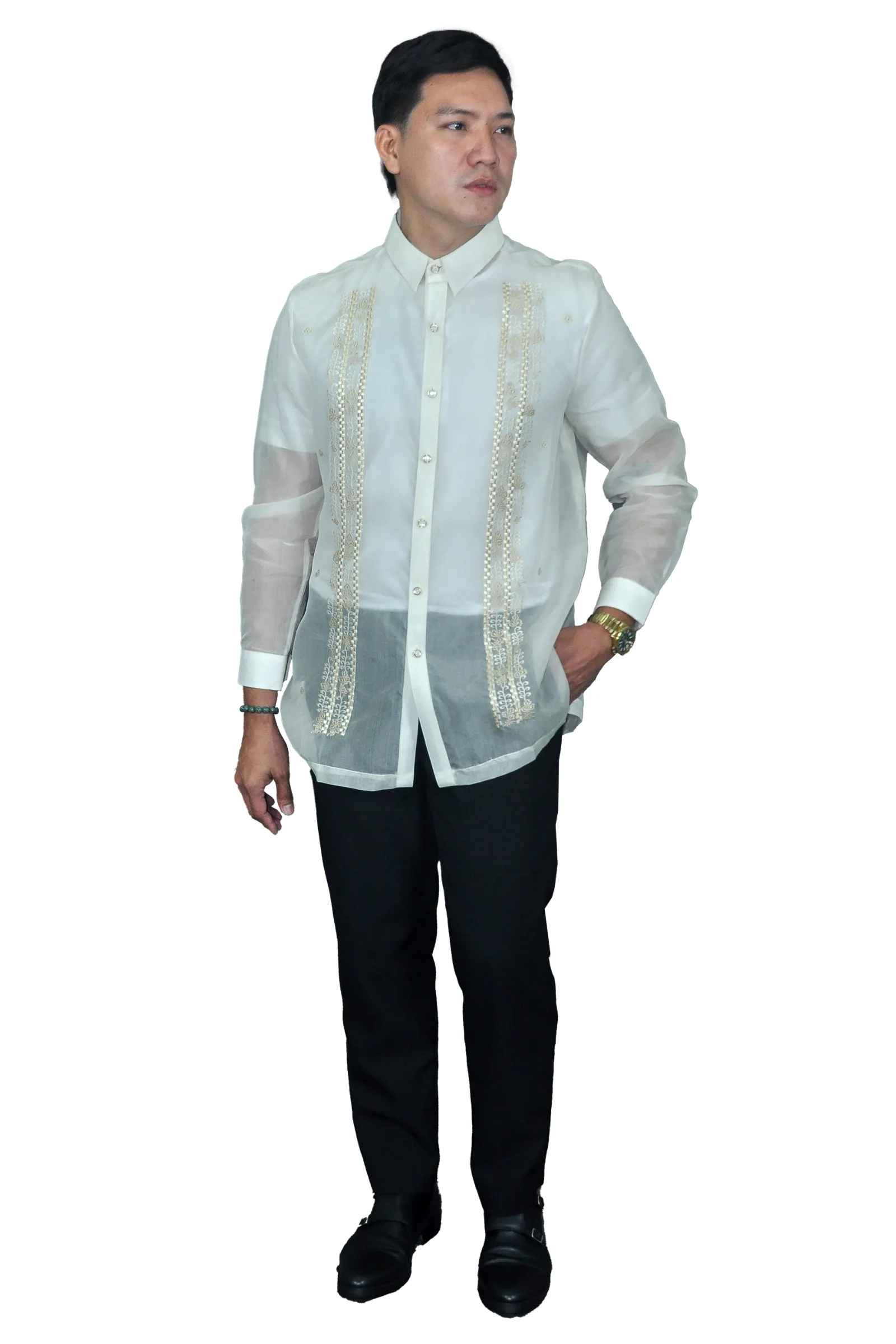 Jusi Elegant Classic Barong Tagalog Full Open- June JS61
