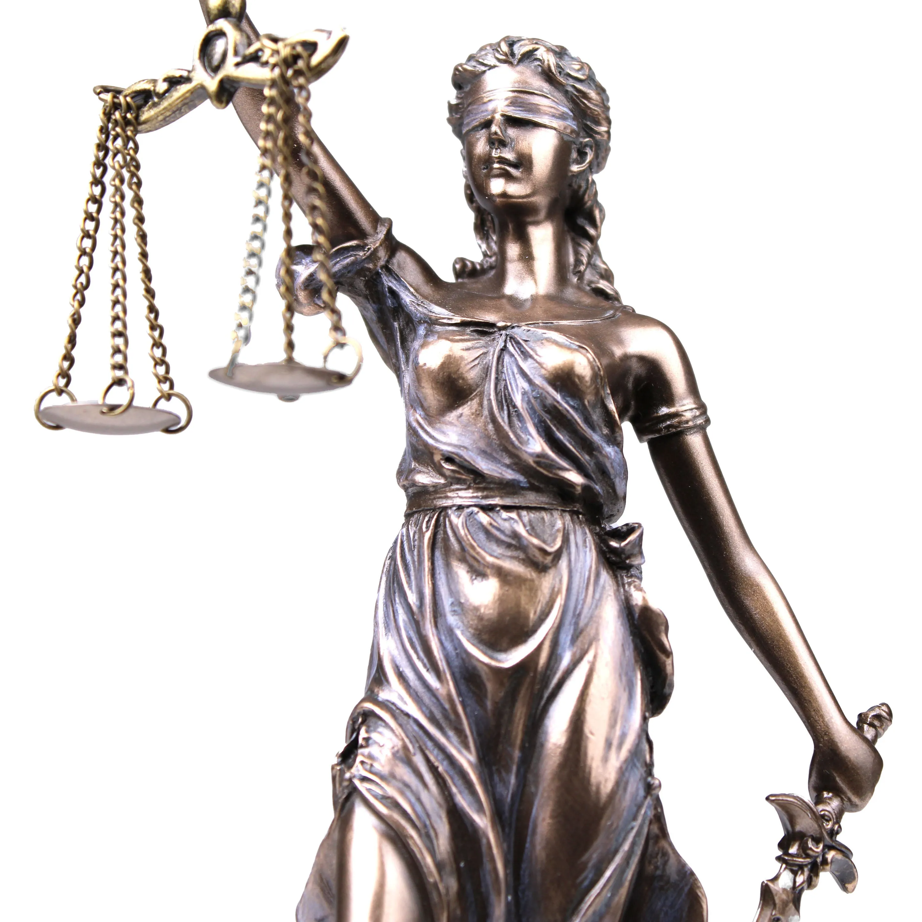 Lady Justice Statue (Cold Cast Bronze Sculpture)