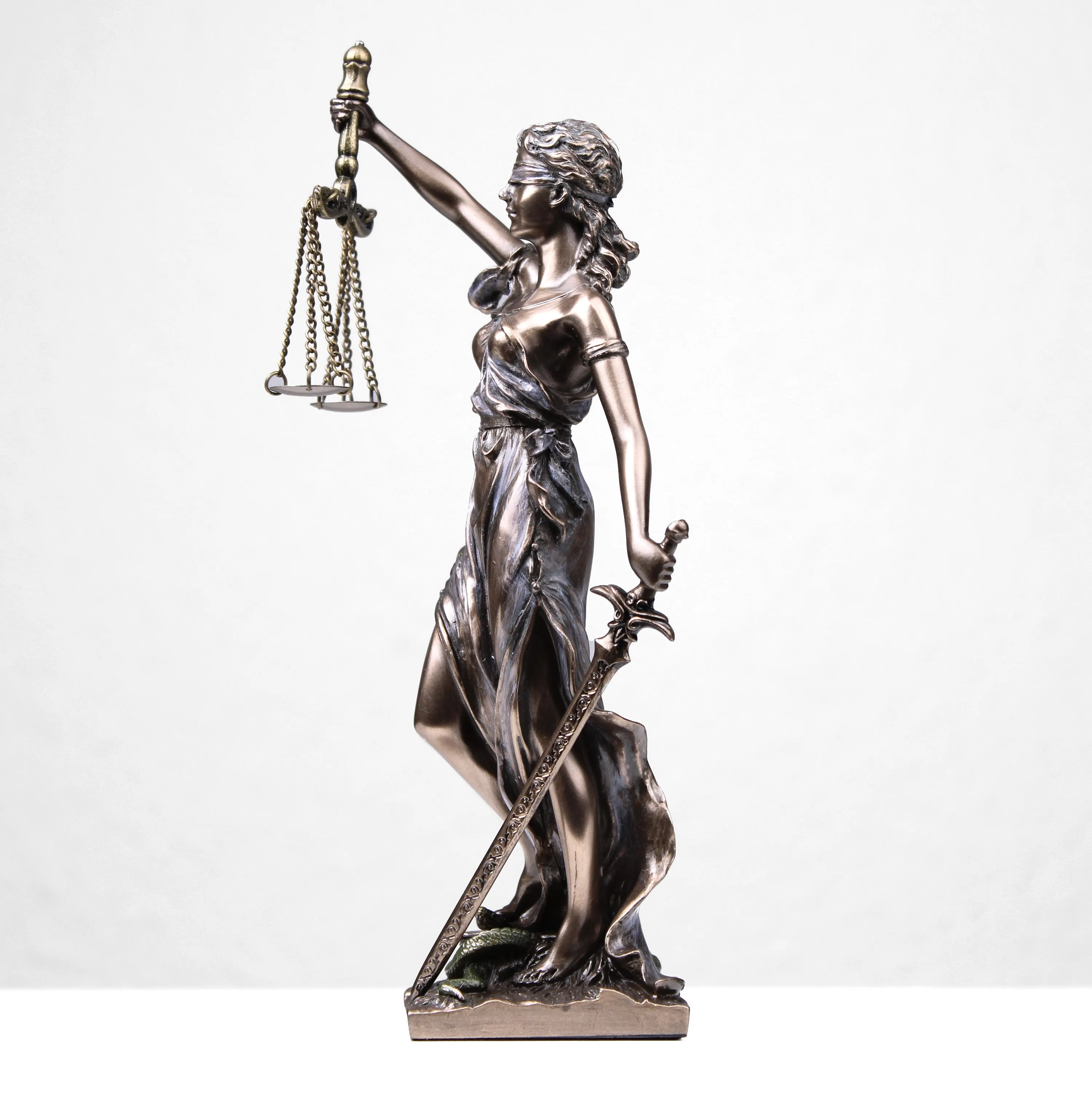 Lady Justice Statue (Cold Cast Bronze Sculpture)