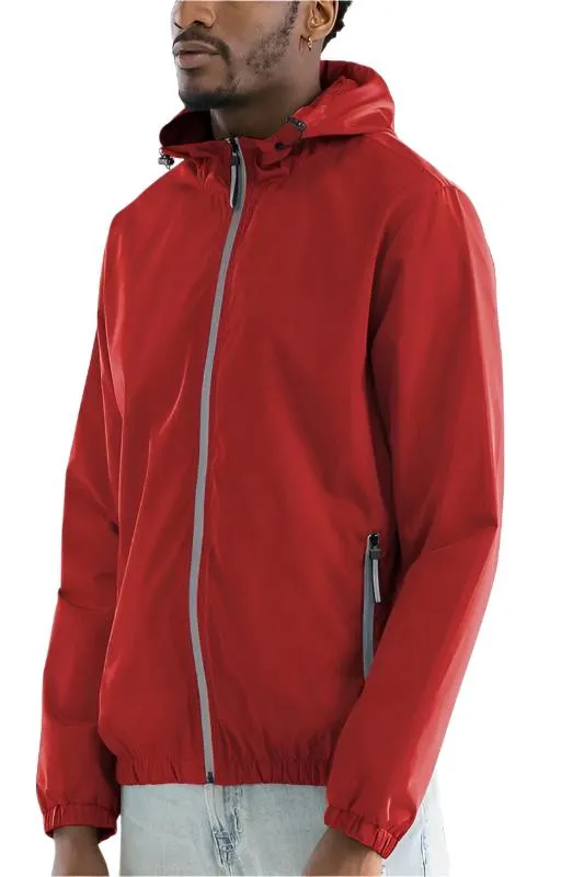 Mens Lightweight Hooded Windbreaker Jackets