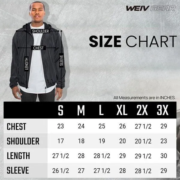 Mens Lightweight Hooded Windbreaker Jackets