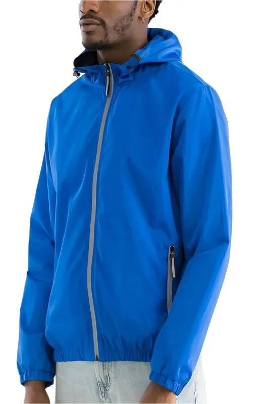 Mens Lightweight Hooded Windbreaker Jackets
