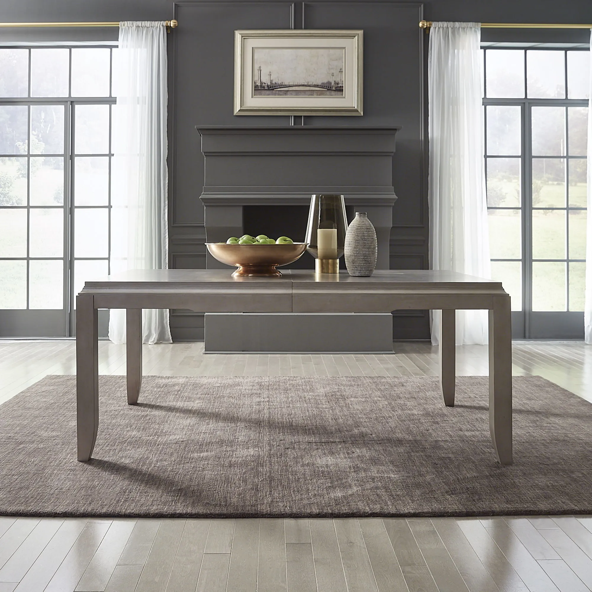 Montage - Rectangular Leg Table - Gray