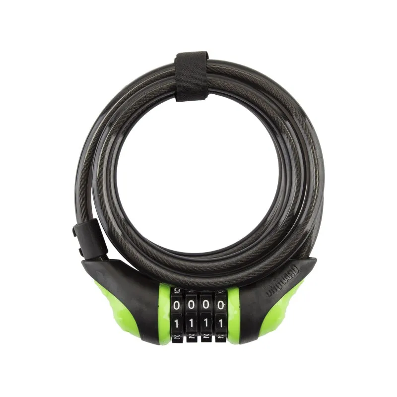 OnGuard 8160 Neon Coil Combo Lock 180cm x 10mm