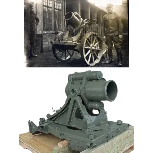 Original Imperial German WWI Inert 25cm Schwerer Minenwerfer Heavy Trench Mortar 25 cm sMW - Early Short Pattern