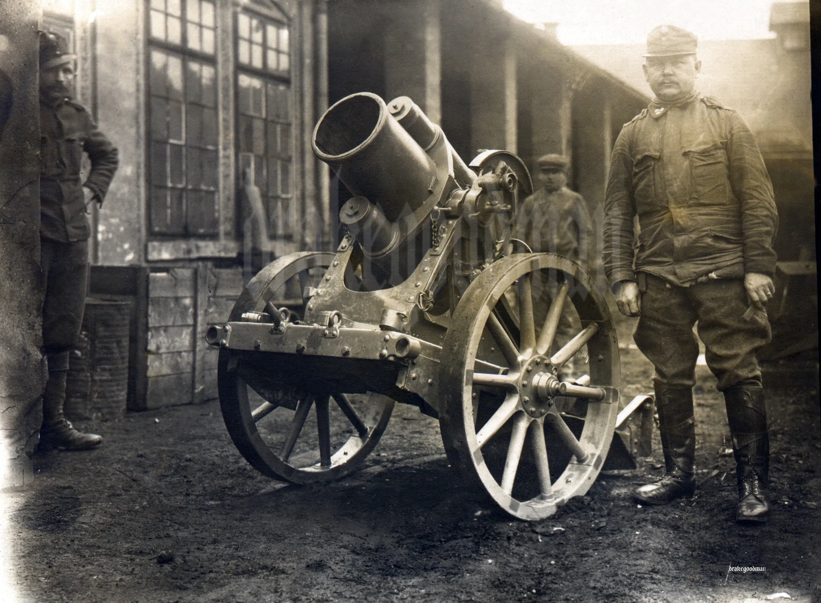 Original Imperial German WWI Inert 25cm Schwerer Minenwerfer Heavy Trench Mortar 25 cm sMW - Early Short Pattern