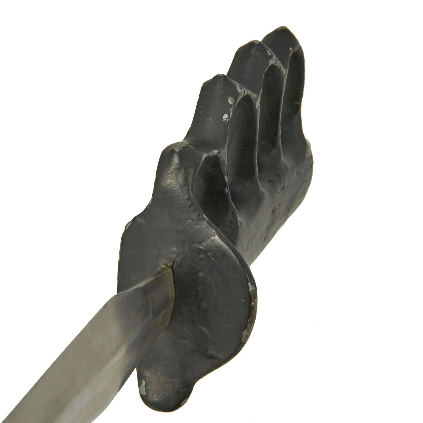 Original U.S. WWII Stelzig Saddlery Co Pattern Knuckle Duster Fighting Knife As Seen in Book “Knuckle Knives of the Second World War” Page 99 - Signed By Author