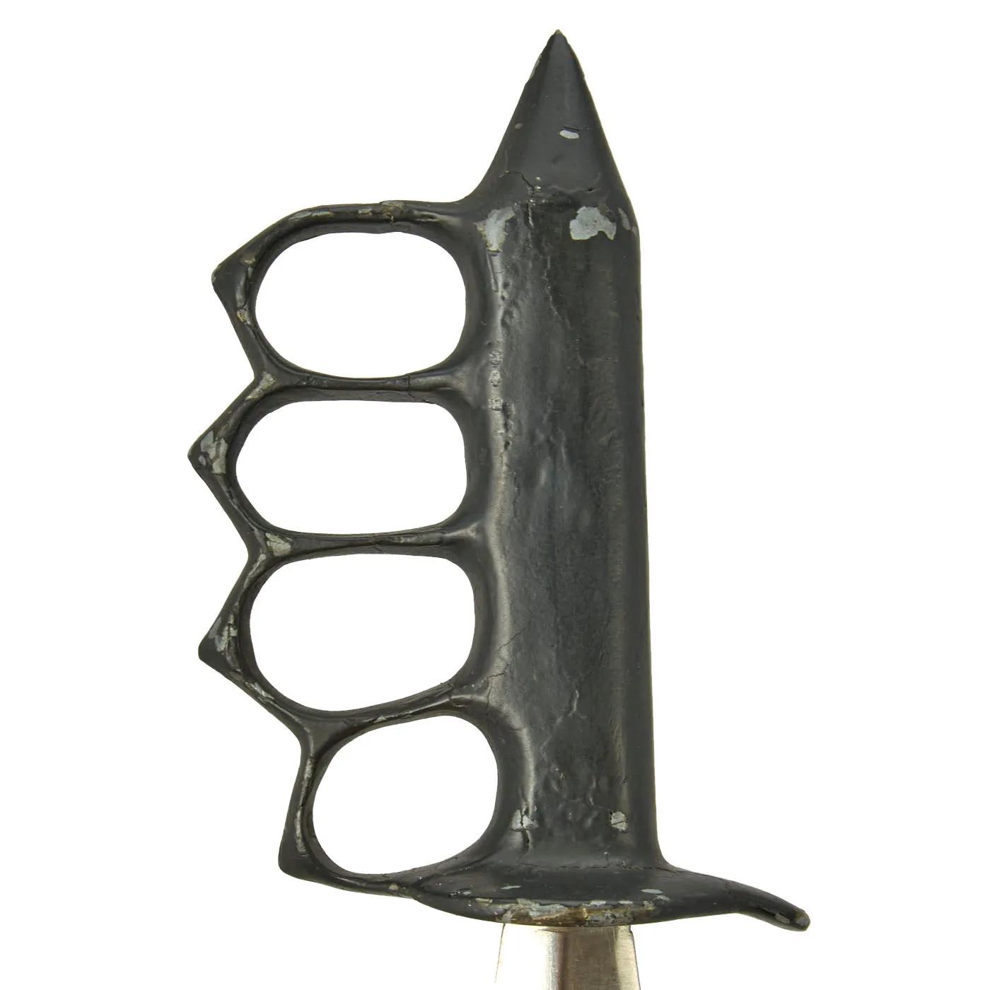 Original U.S. WWII Stelzig Saddlery Co Pattern Knuckle Duster Fighting Knife As Seen in Book “Knuckle Knives of the Second World War” Page 99 - Signed By Author