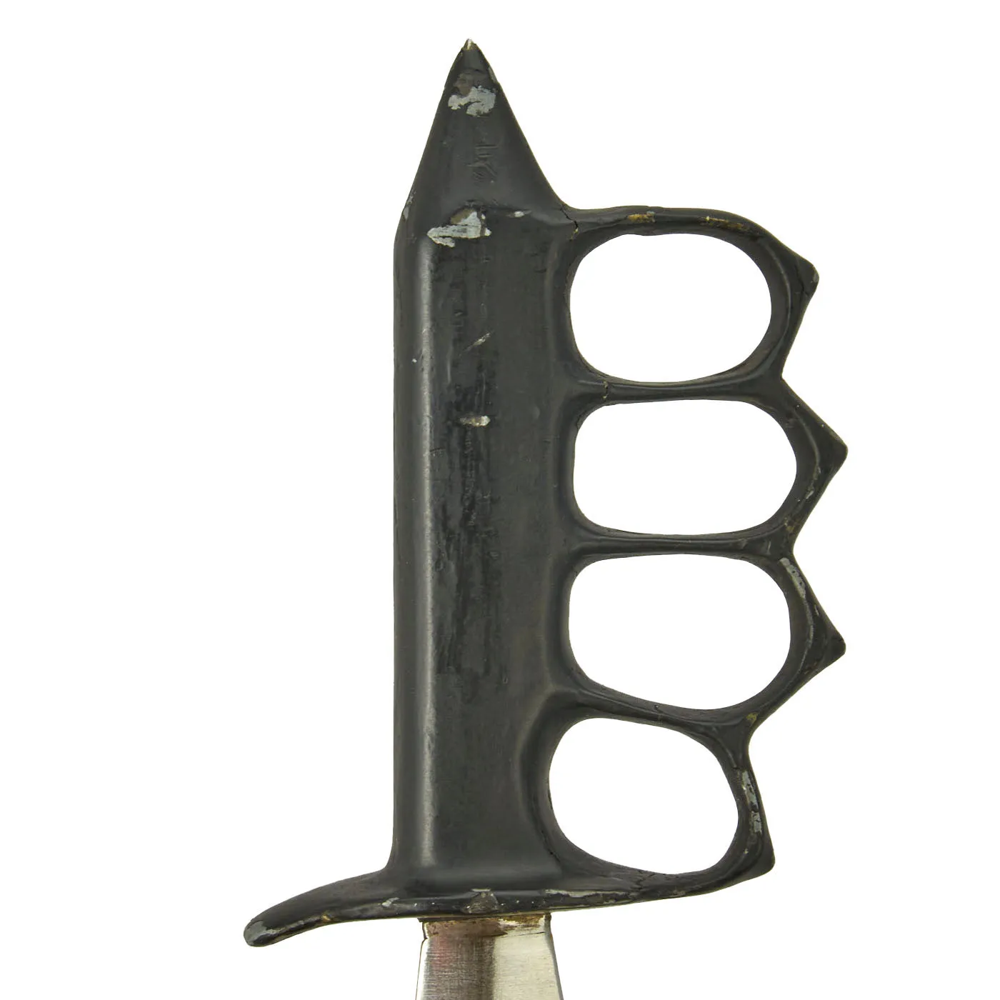 Original U.S. WWII Stelzig Saddlery Co Pattern Knuckle Duster Fighting Knife As Seen in Book “Knuckle Knives of the Second World War” Page 99 - Signed By Author