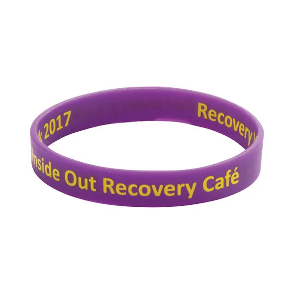 Screen Printed Silicone Wristband