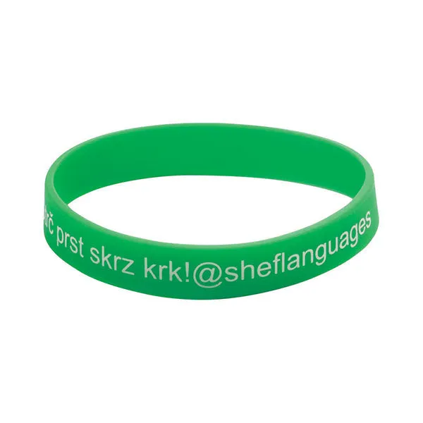 Screen Printed Silicone Wristband