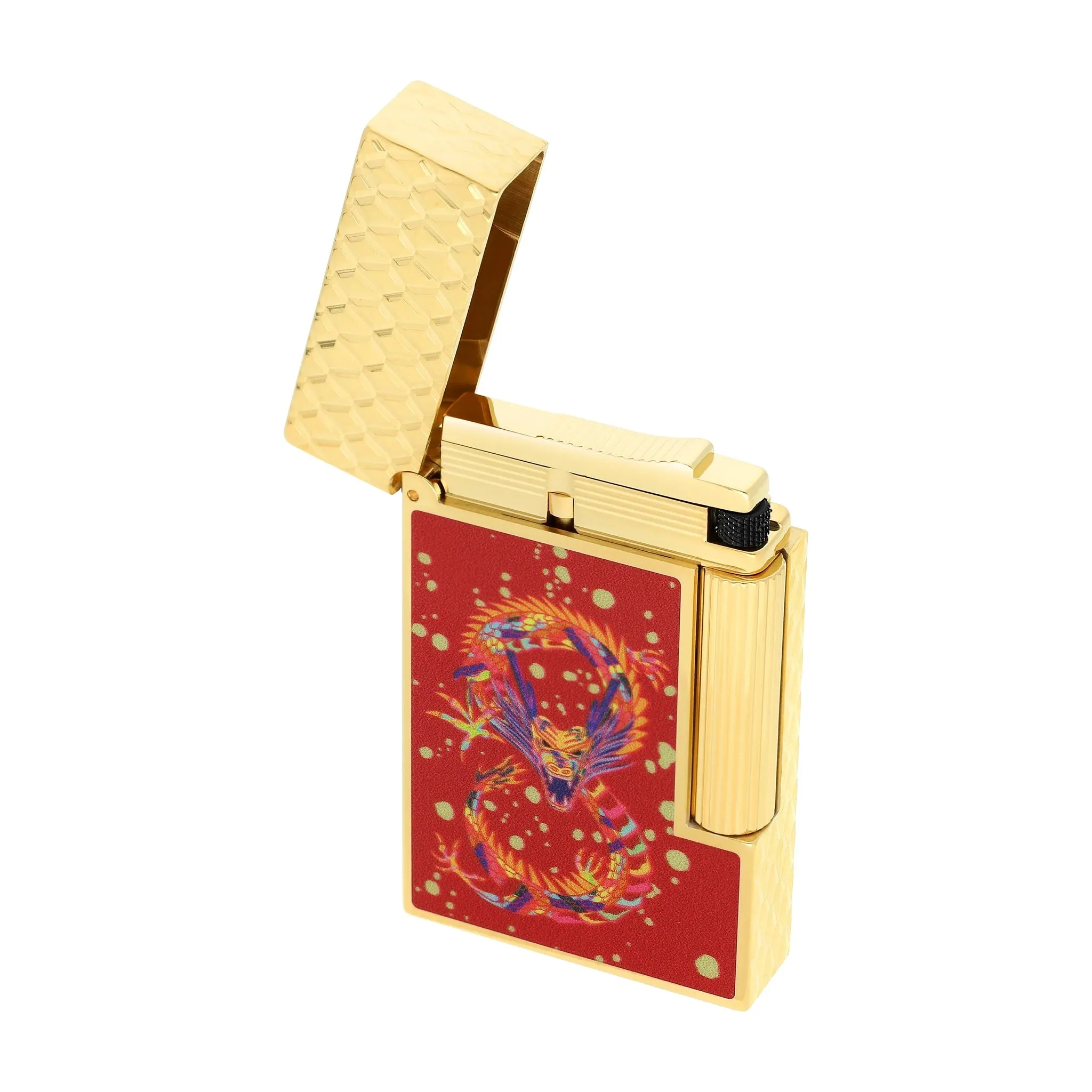 S.T. Dupont Line 2 Dragon Burgundy Lighter