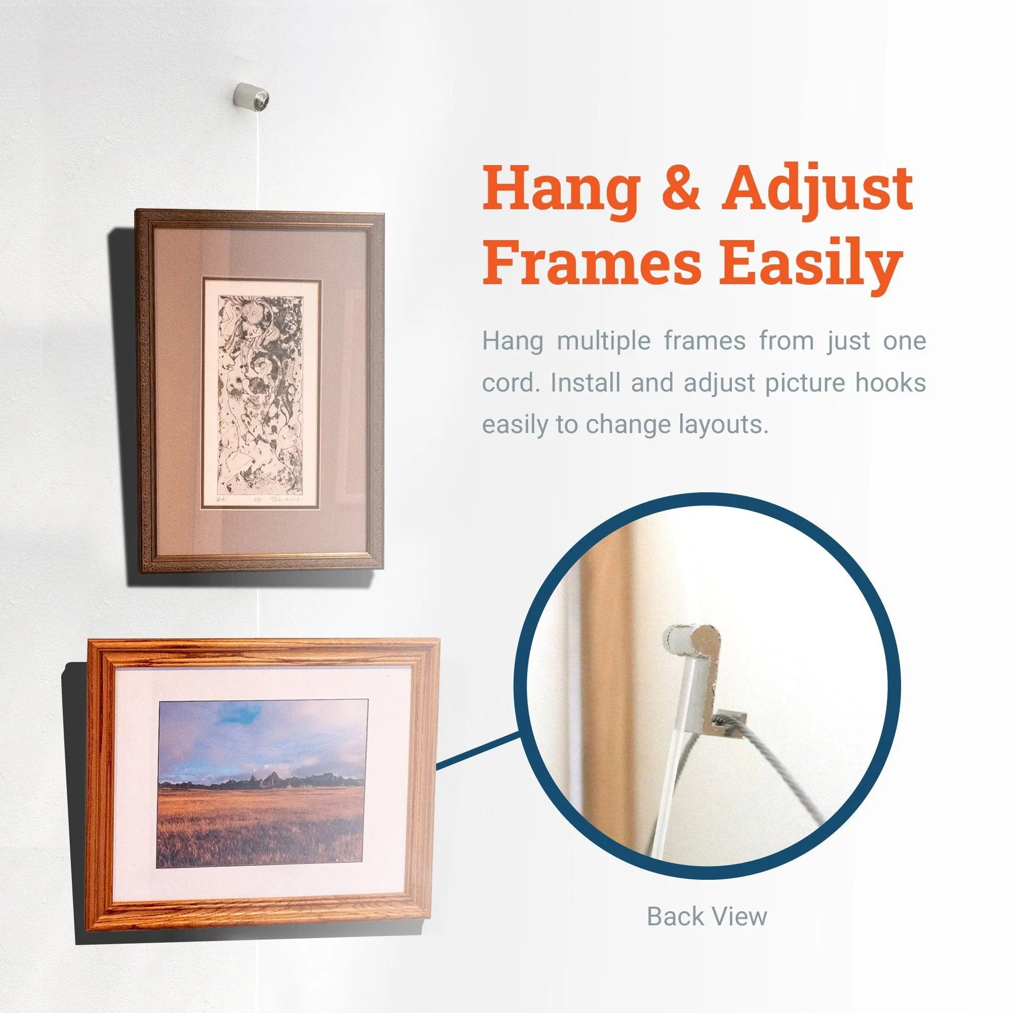 Stand Alone Gallery Nylon Cable