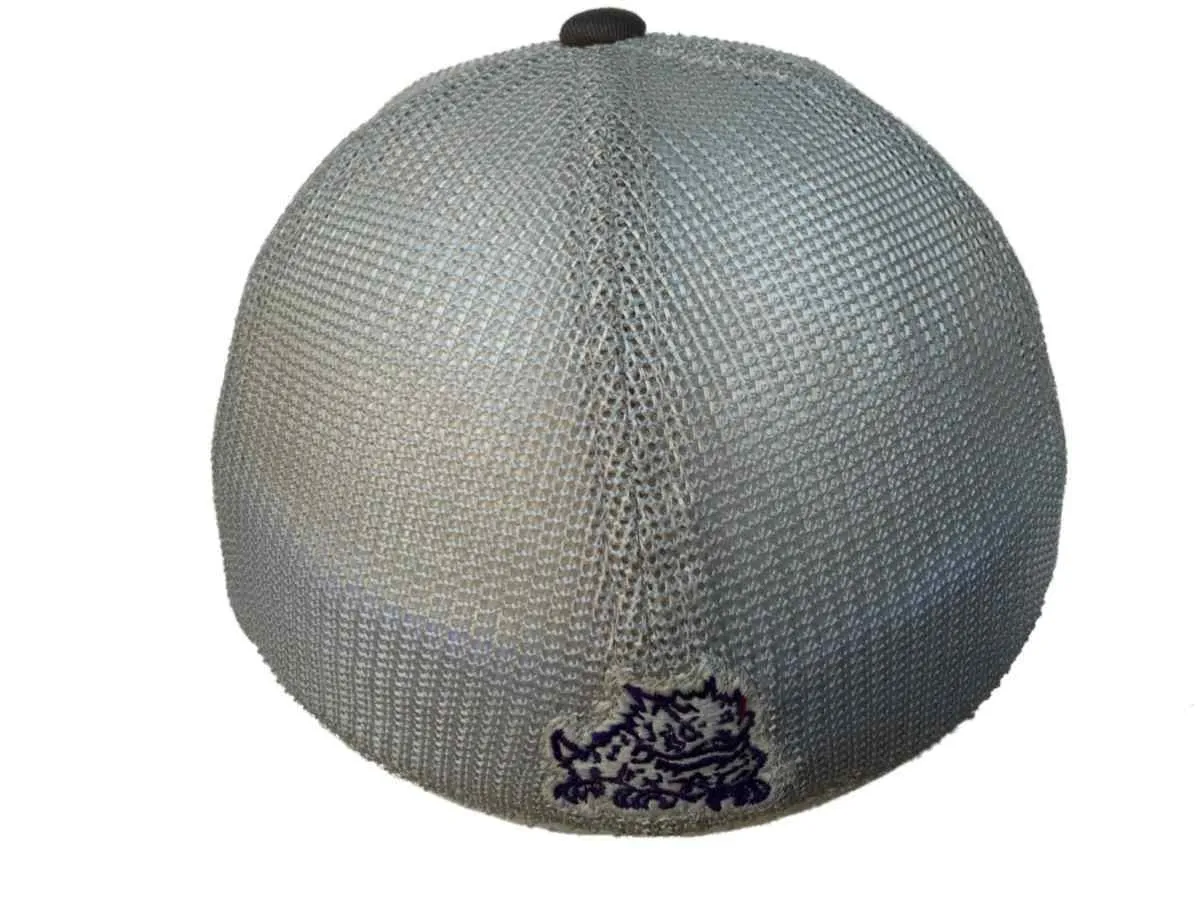 TCU Horned Frogs TOW Gray Putty Two Tone Mesh One Fit Flexfit Hat Cap