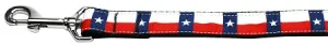 Texas Flag Nylon Dog Leash 5-8 Inch Wide 6ft Long