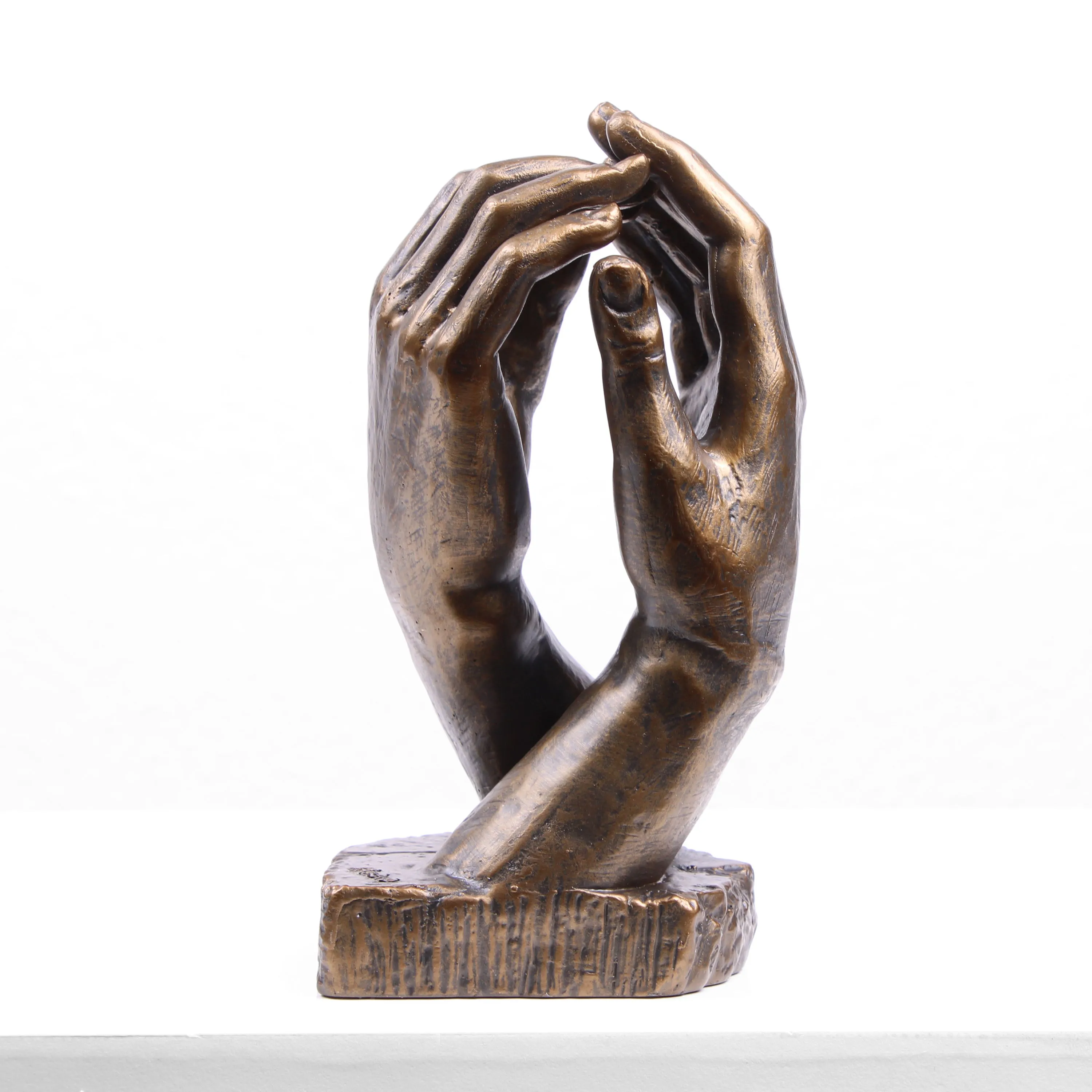 The Cathedral Hand Statue by Rodin (Cold Cast Bronze Sculpture)