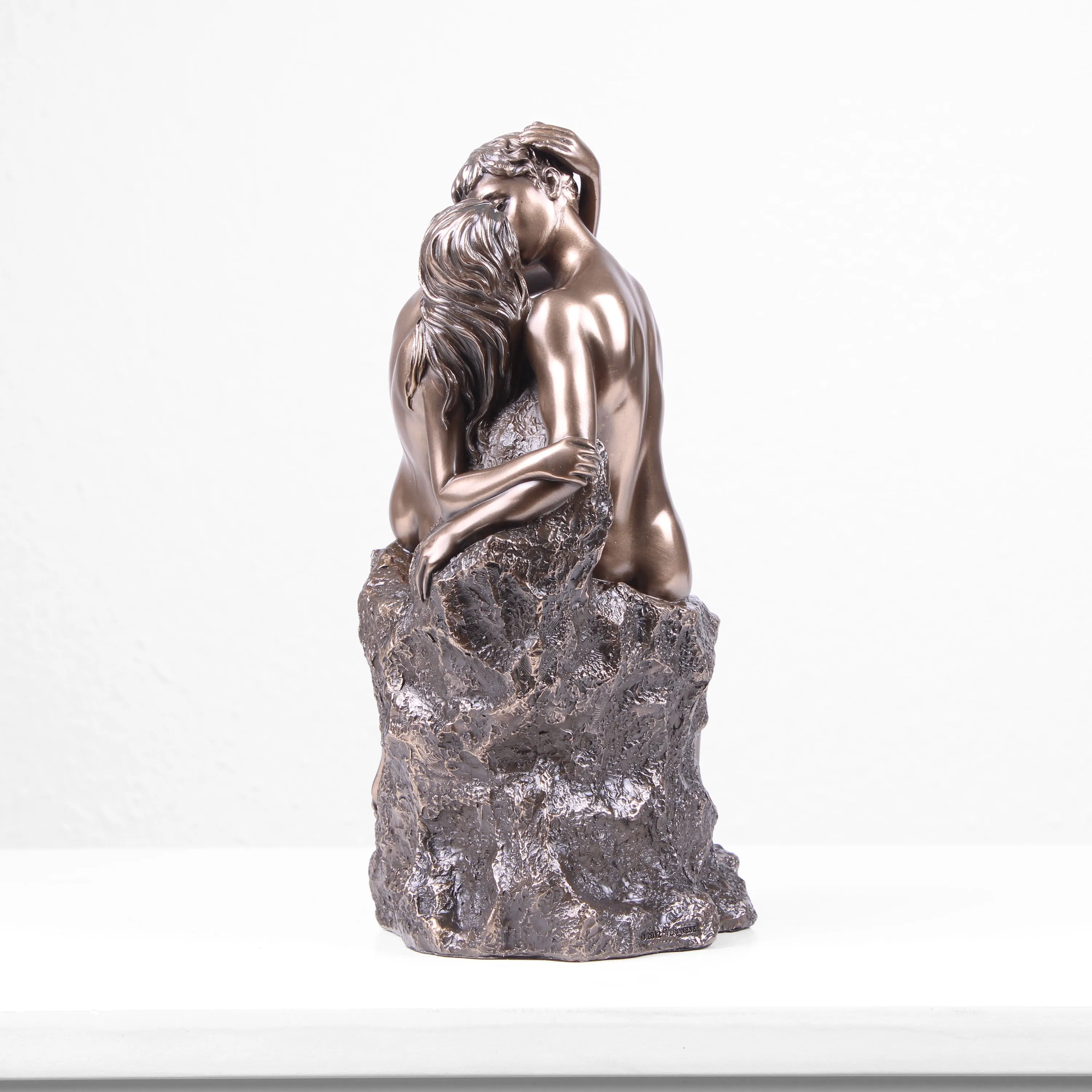 The Kiss Sculpture by Rodin (Cold Cast Bronze Statue)