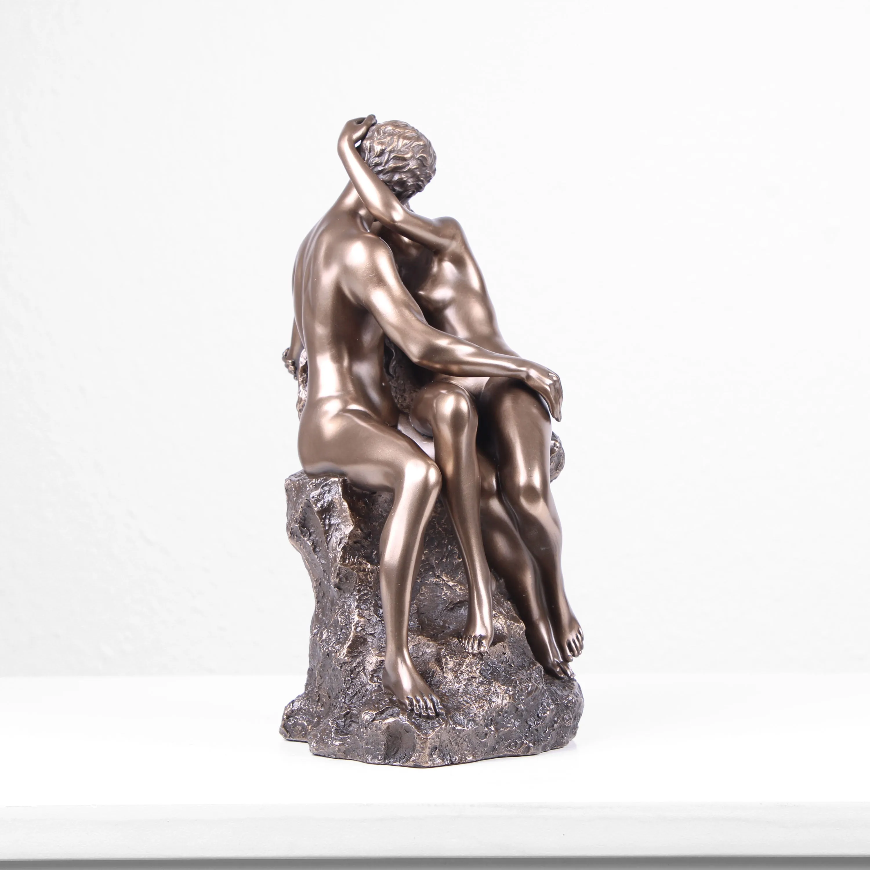 The Kiss Sculpture by Rodin (Cold Cast Bronze Statue)