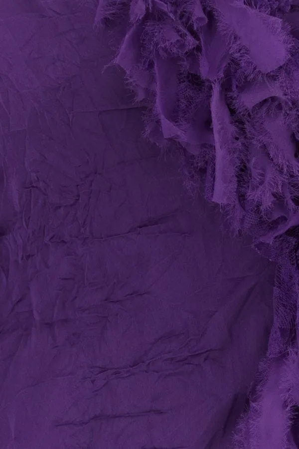 VERSACE | Purple polyester blouse