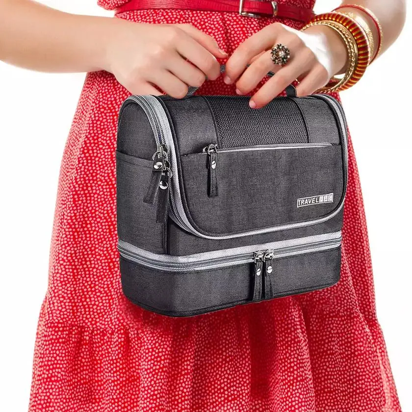 Waterproof Hanging Travel Toiletry Bag for Men and Women