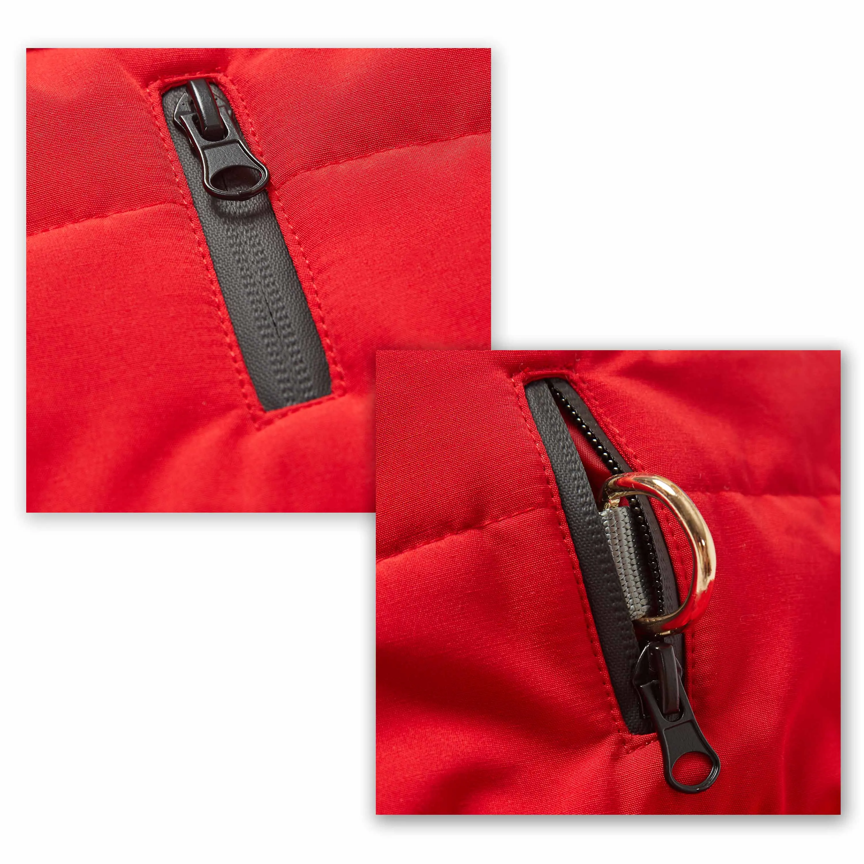 Windproof Waterproof Quilted Dog Puffer Jackets for Pets