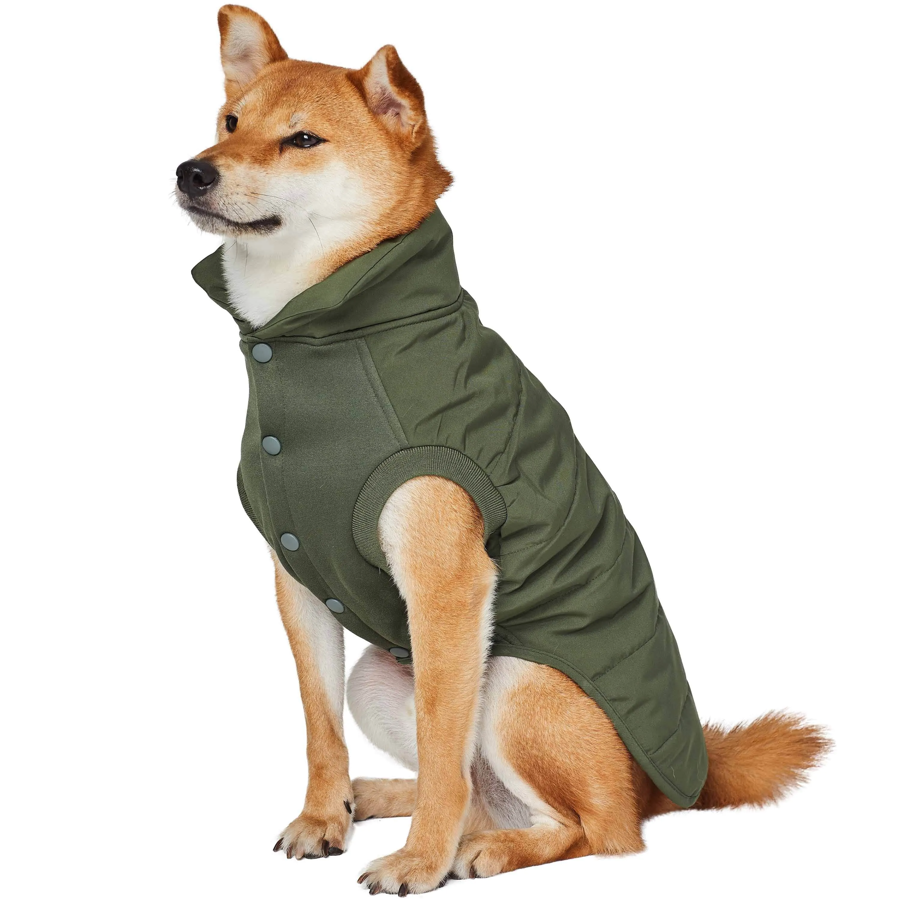 Windproof Waterproof Quilted Dog Puffer Jackets for Pets