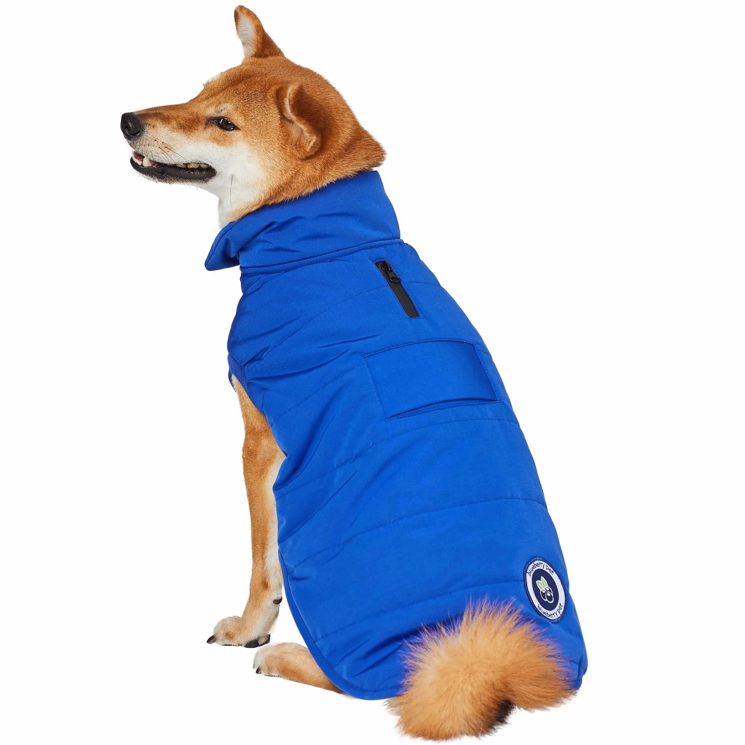 Windproof Waterproof Quilted Dog Puffer Jackets for Pets