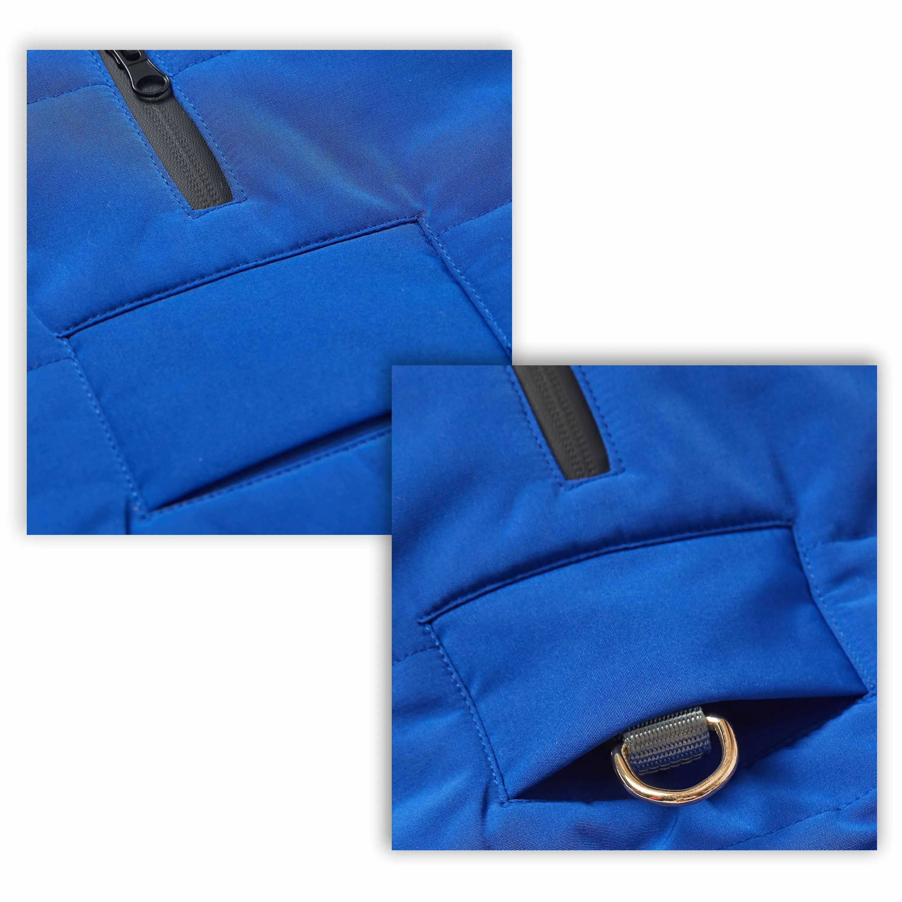 Windproof Waterproof Quilted Dog Puffer Jackets for Pets