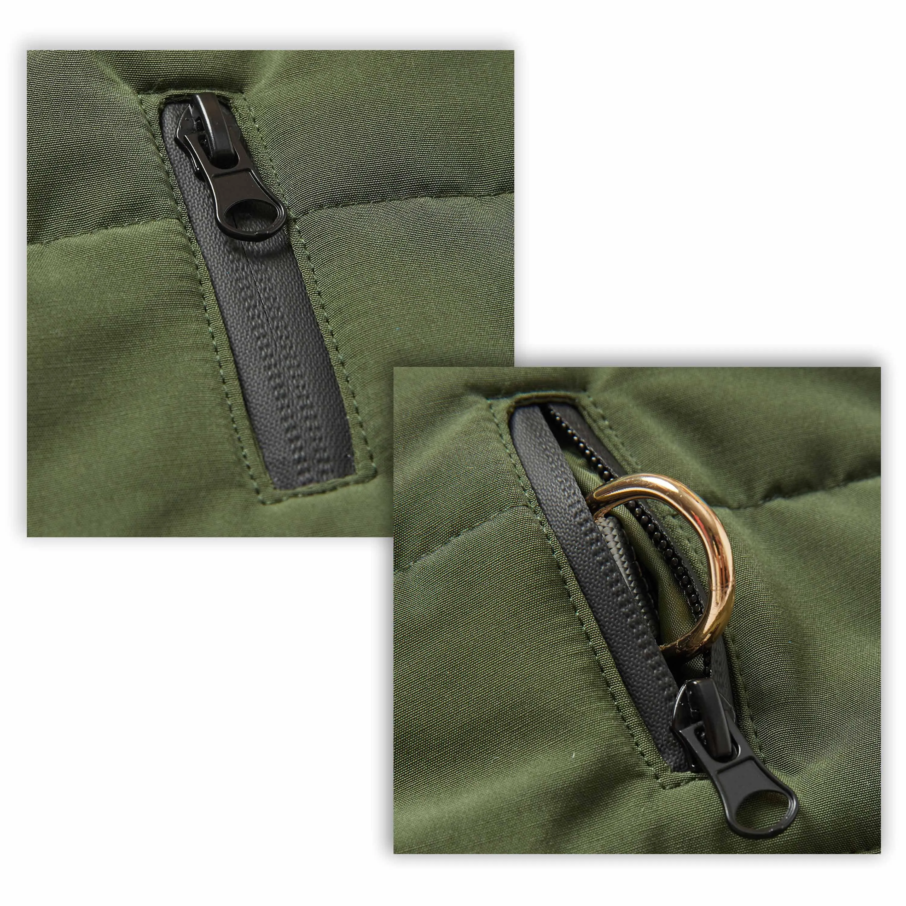 Windproof Waterproof Quilted Dog Puffer Jackets for Pets