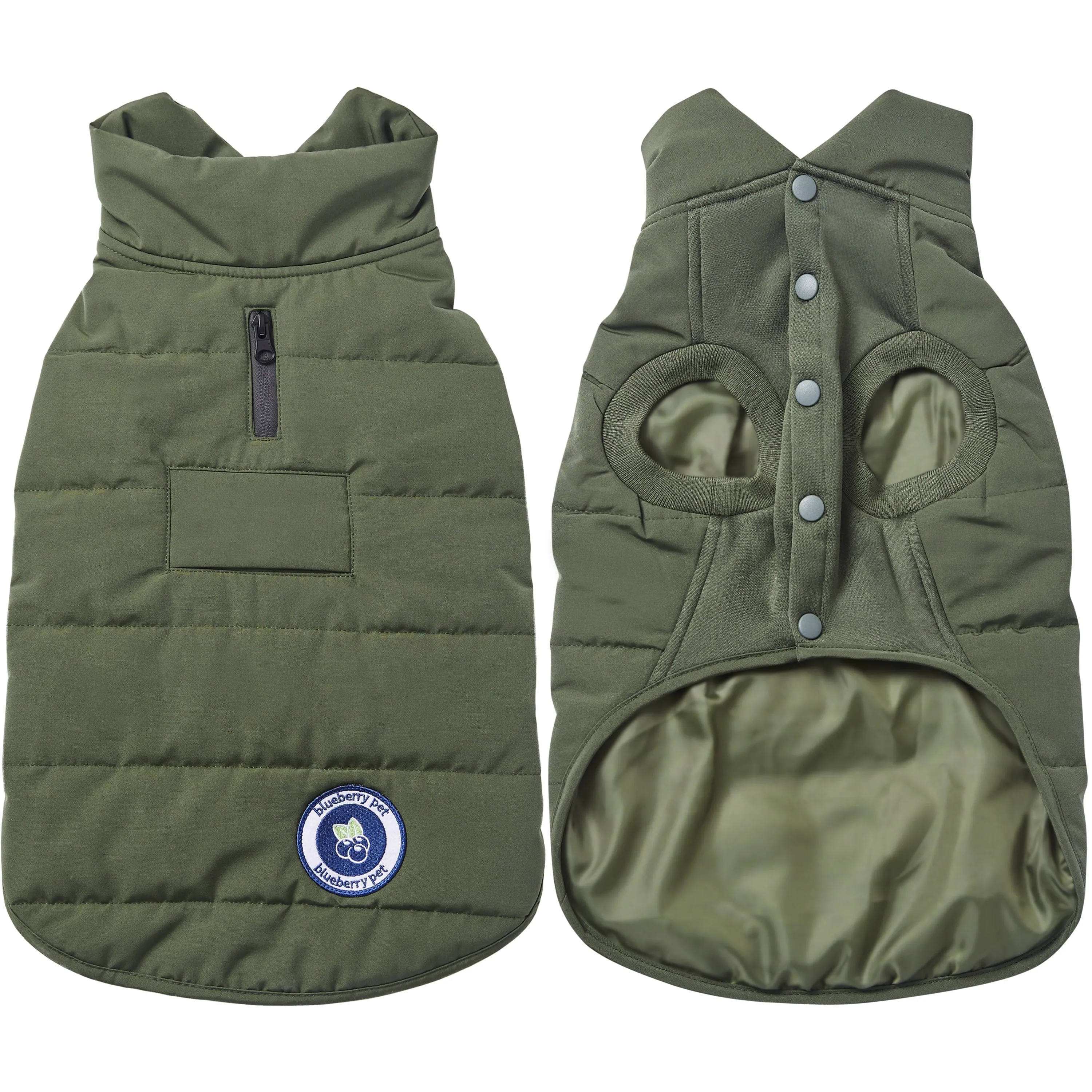 Windproof Waterproof Quilted Dog Puffer Jackets for Pets